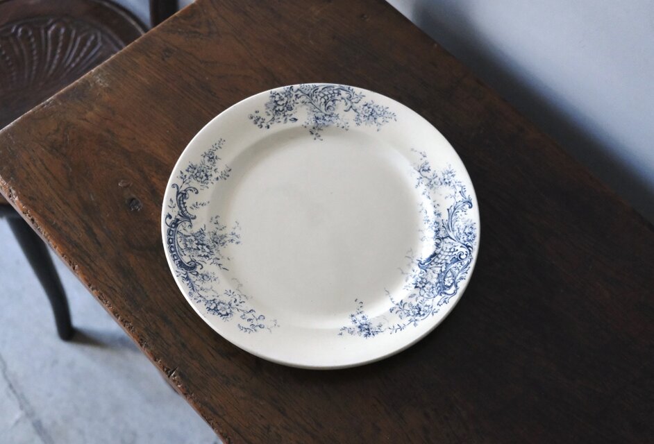 SALINS BIJOU サラン ロカイユ 大皿 平皿 φ27.8cm フランス アンティーク 0502307