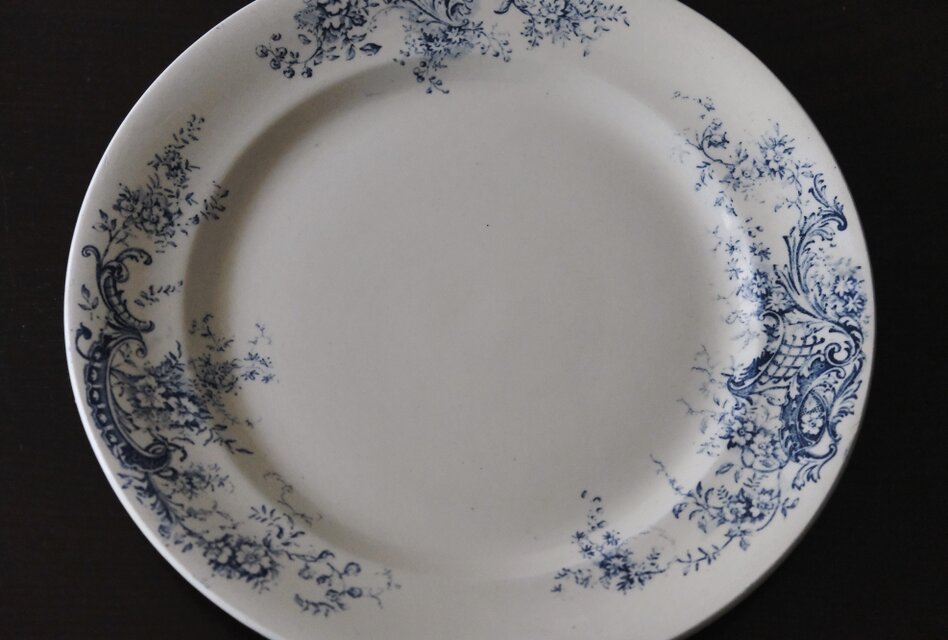 SALINS BIJOU サラン ロカイユ 大皿 平皿 φ27.8cm フランス