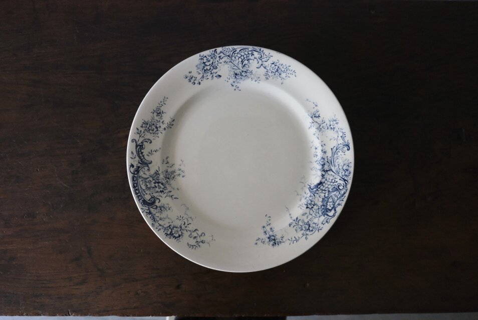 SALINS BIJOU サラン ロカイユ 大皿 平皿 φ27.8cm フランス