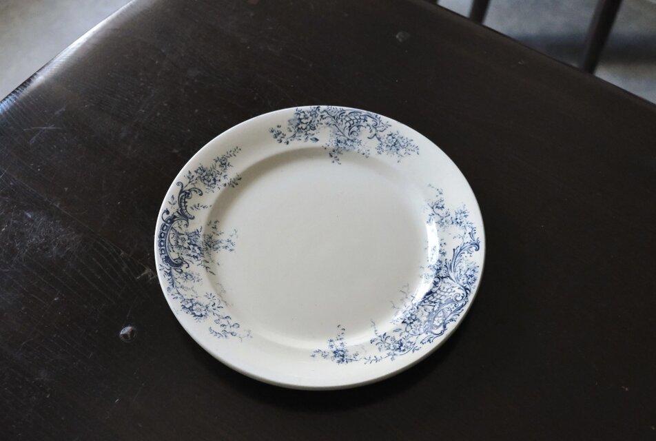 SALINS BIJOU サラン ロカイユ 大皿 平皿 φ27.8cm フランス