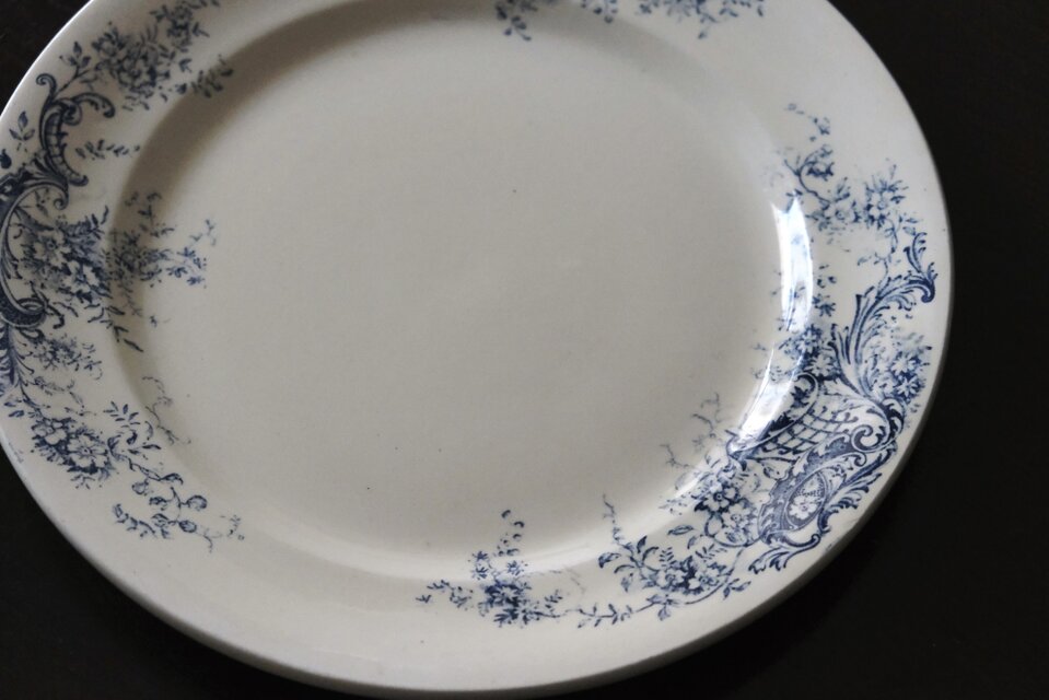 SALINS BIJOU サラン ロカイユ 大皿 平皿 φ27.8cm フランス