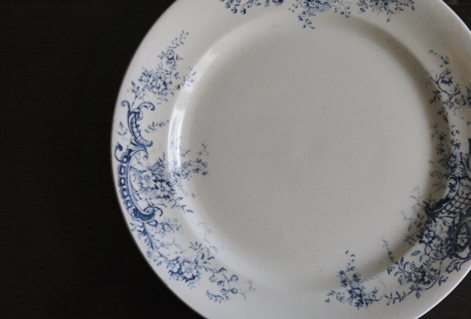 SALINS BIJOU サラン ロカイユ 大皿 平皿 φ27.8cm フランス