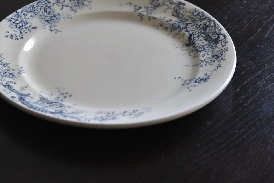 SALINS BIJOU サラン ロカイユ 大皿 平皿 φ27.8cm フランス