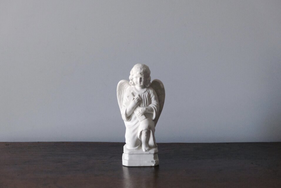 ビスク 天使 h21.5cm フランス アンティーク 019003