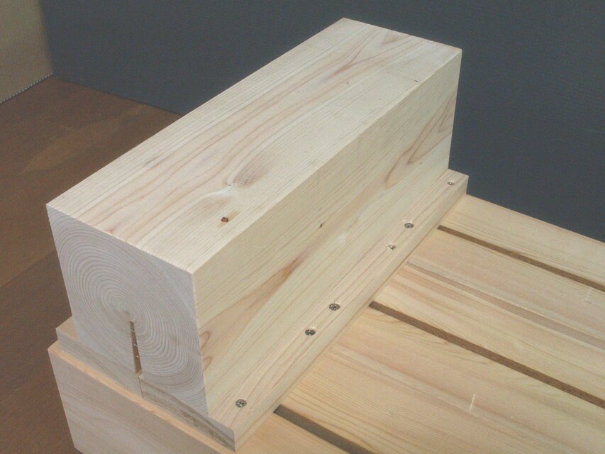 ○国産ヒノキ 木製 頑丈なローテーブル 飾り台 踏み台 観葉植物