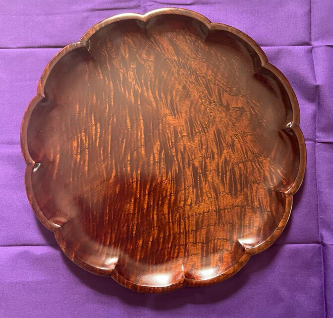 拭漆 膳 盆 花梨 拭漆 膳 盆 花梨