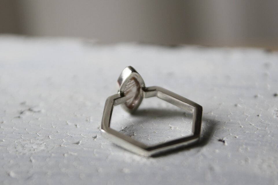 ルチルクォーツ silverリング | iichi 日々の暮らしを心地よく