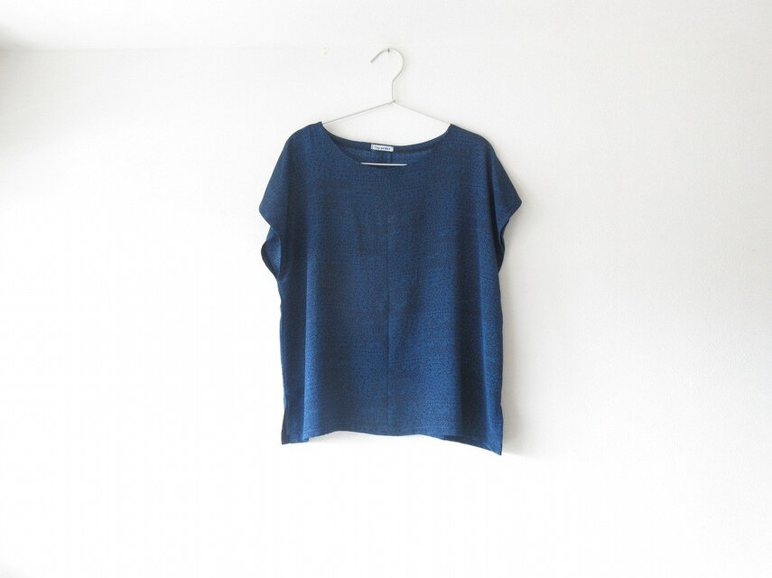 ☆シルク着物ブラウス♪花柄☆/32kb043