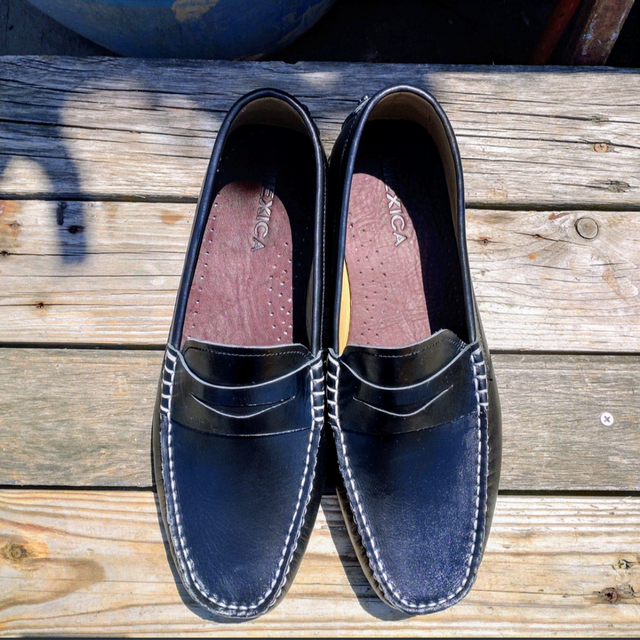 ◇本革ローファー◇無料サイズオーダー◇受注生産◇本革◇ブラック◇色変更無料◇ドライビングソール仕様◇