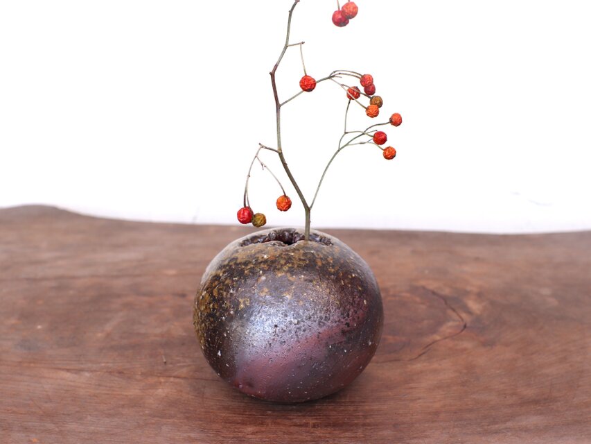 備前焼 一輪差し(たま) h2-119