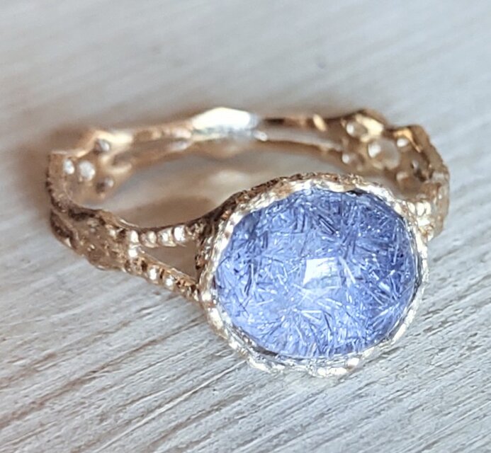 ﾃﾞｭﾓﾙﾁｪﾗｲﾄinｸｵｰﾂ＊K10 lace ring