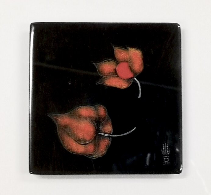 漆小額「ほおずき」