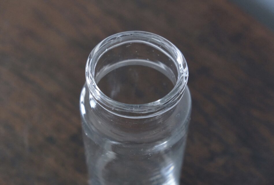 ファーマシーボトル ガラス h15.9cm フランス アンティーク 0502296