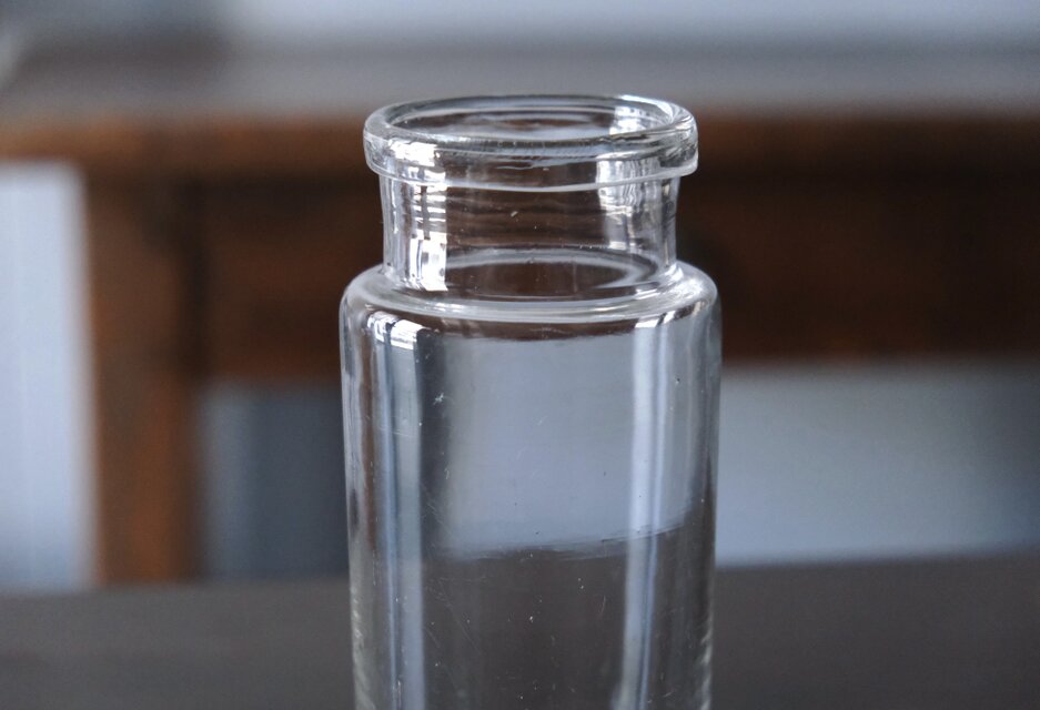 ファーマシーボトル ガラス h15.9cm フランス アンティーク 0502296