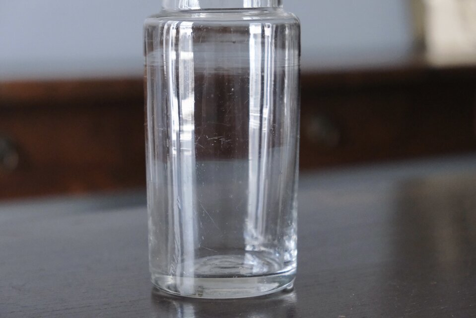 ファーマシーボトル ガラス h15.9cm フランス アンティーク 0502296