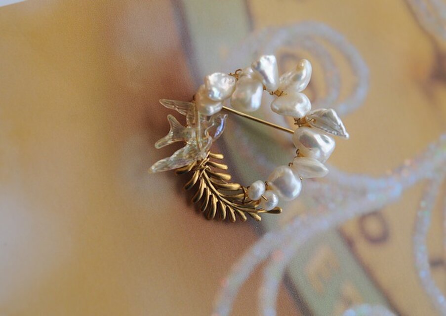 UNDERCOVER アンティークビーズブローチ but beautiful…② UNDERCOVER butbeautiful期 アンティークビーズ ブローチ