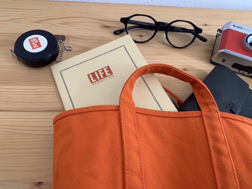 帆布 BASIC TOTE (S) オレンジ | iichi 日々の暮らしを心地よくする