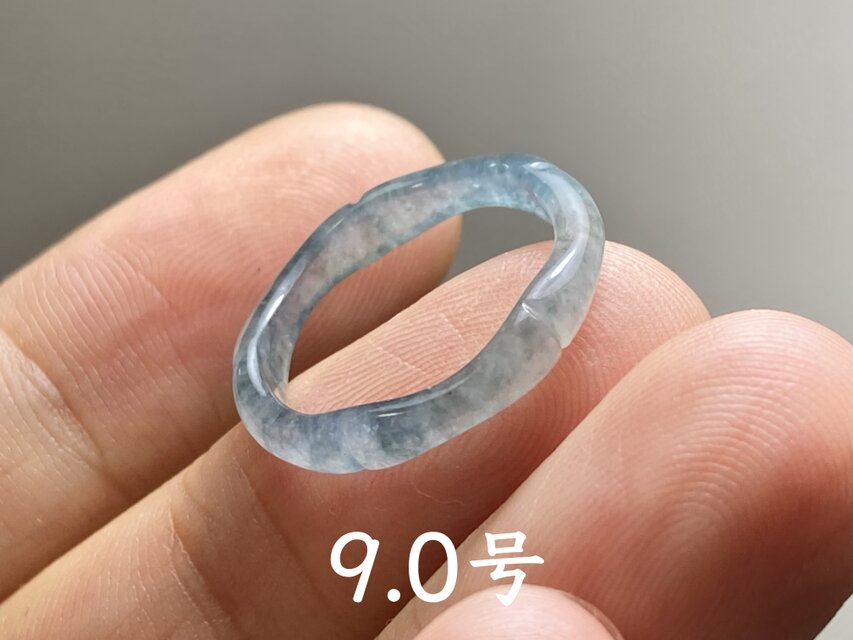 L13-175極品ピンキーリング高氷種濃陽緑4.0号グアテマラ産本翡翠