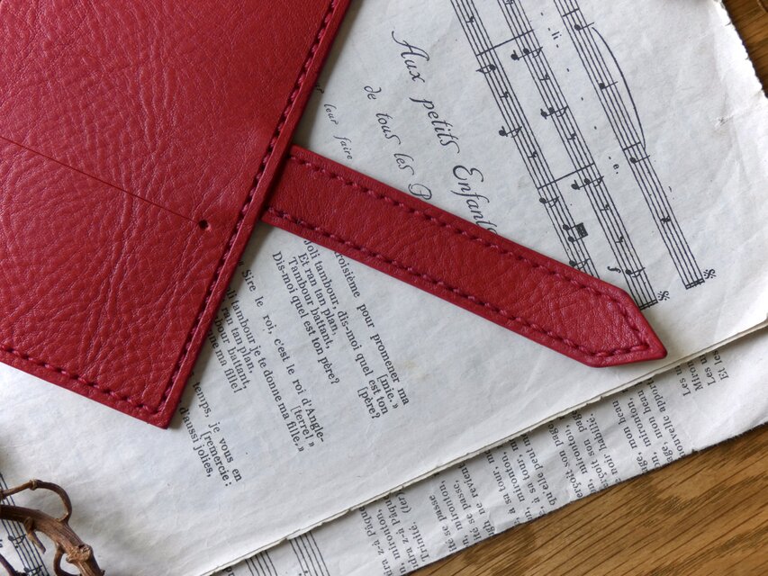 トラベラーズノートカバー／パスポートサイズ／革／赤 | iichi 日々の