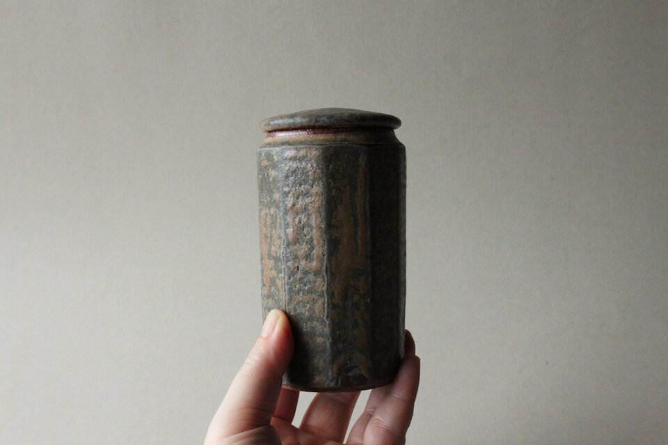 縞しのぎ　蓋モノ　錆ブルーグレー 3