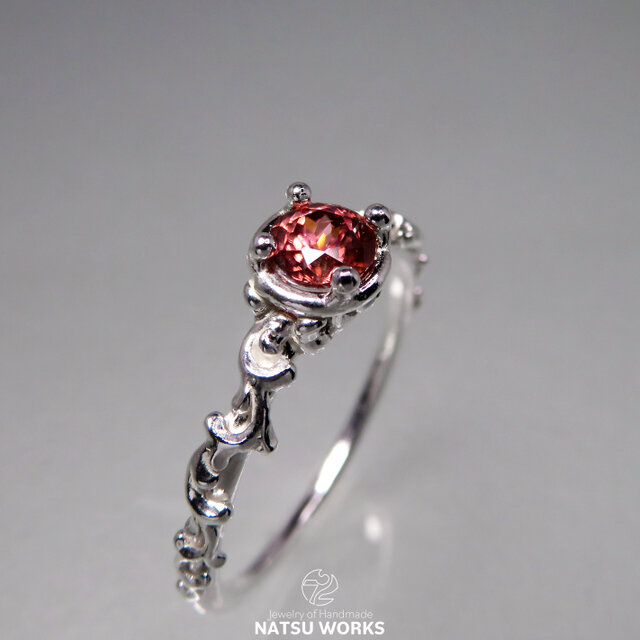 ピンク ジルコン リング / Pink Zircon Ring o | iichi 日々の暮らしを