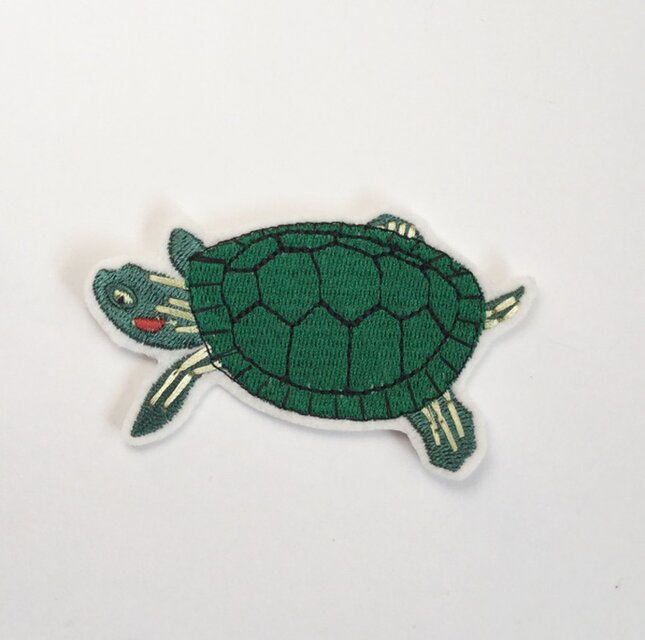 刺繍ワッペン■亀■爬虫類