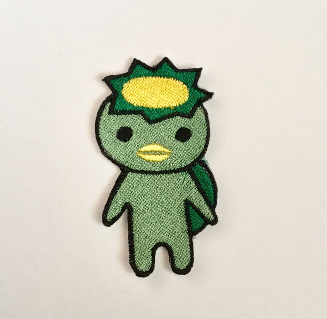 刺繍ワッペン■河童■かっぱ■