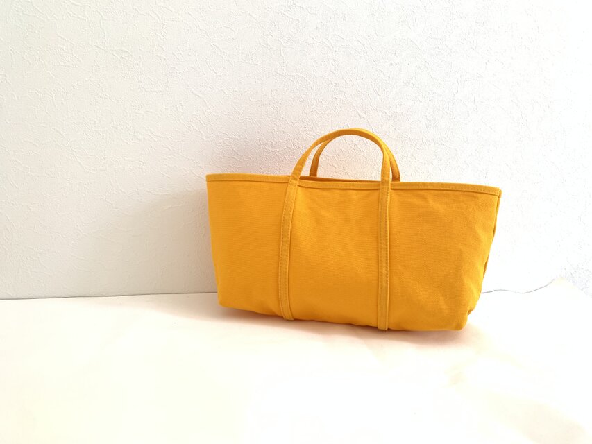 帆布 よこながTOTE (S) 黄色