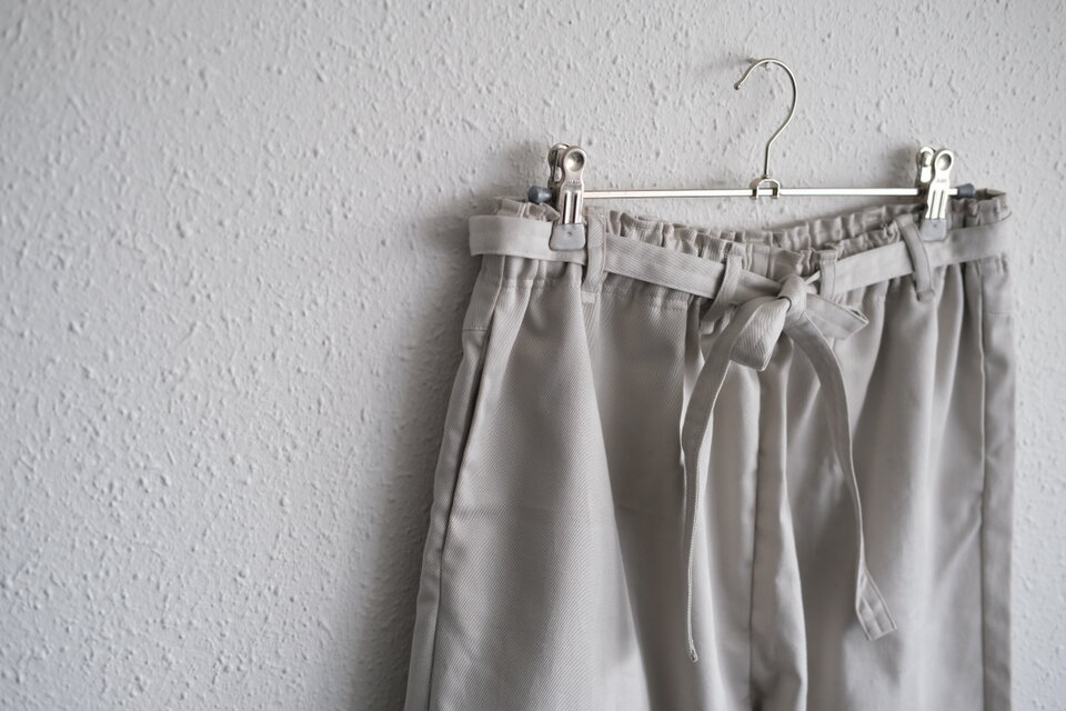 コットンリネンで作った昔もんぺ ナチュラル ゆったり リラックスパンツ