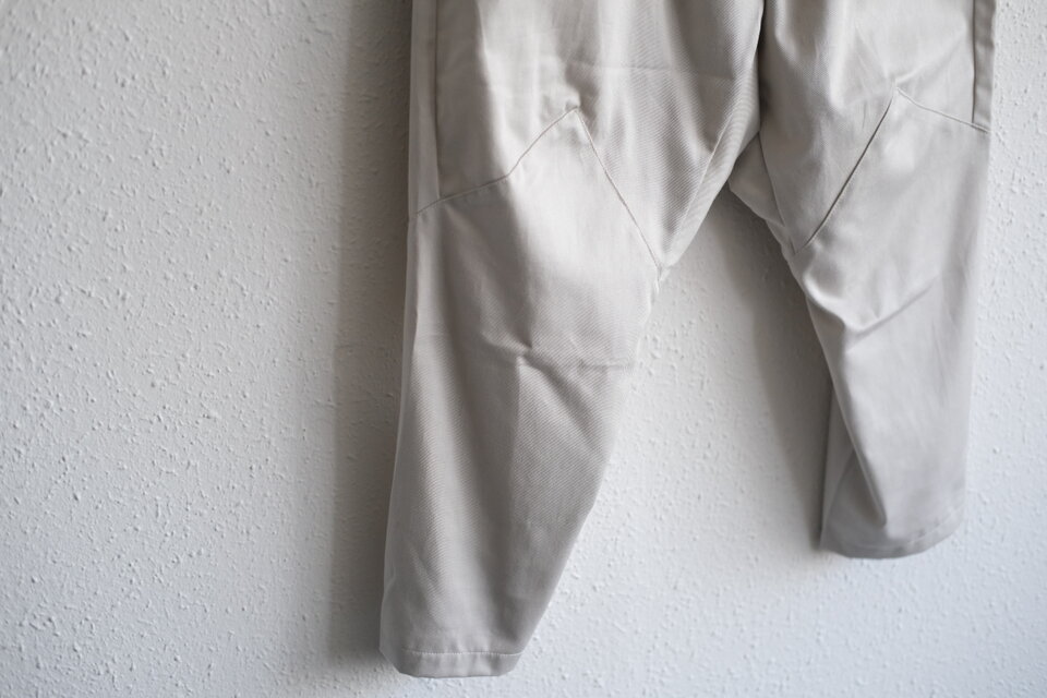 きるもの｜もんぺパンツ｜コットンツイル ライトグレー［unisex