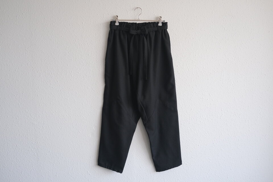 きるもの｜もんぺパンツ｜ウールコットン ブラック［unisex freesize］