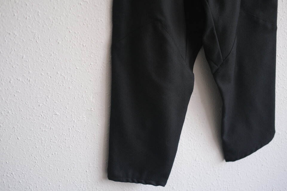 きるもの｜もんぺパンツ｜ウールコットン ブラック［unisex freesize