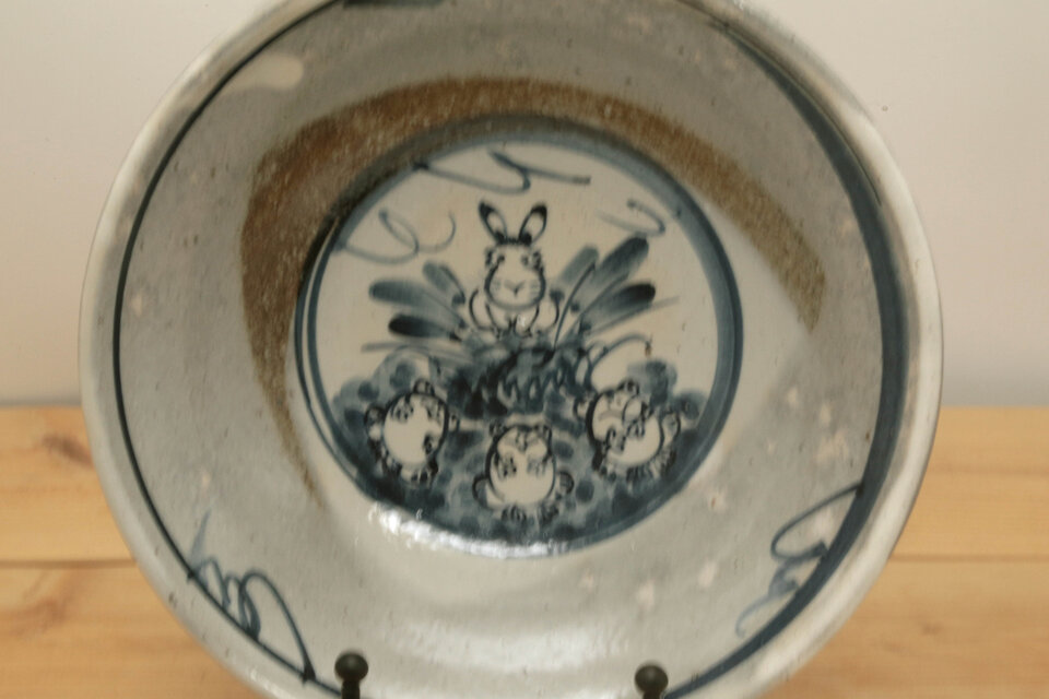 うさぎとかえる縁起良しのお鉢⑮