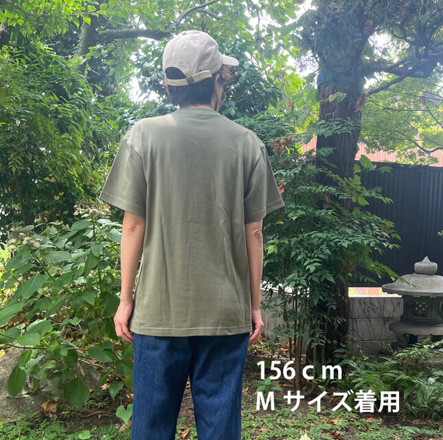 男女兼用 NO CAT NO LIFE Tシャツ オリーブに黒プリント | iichi 日々