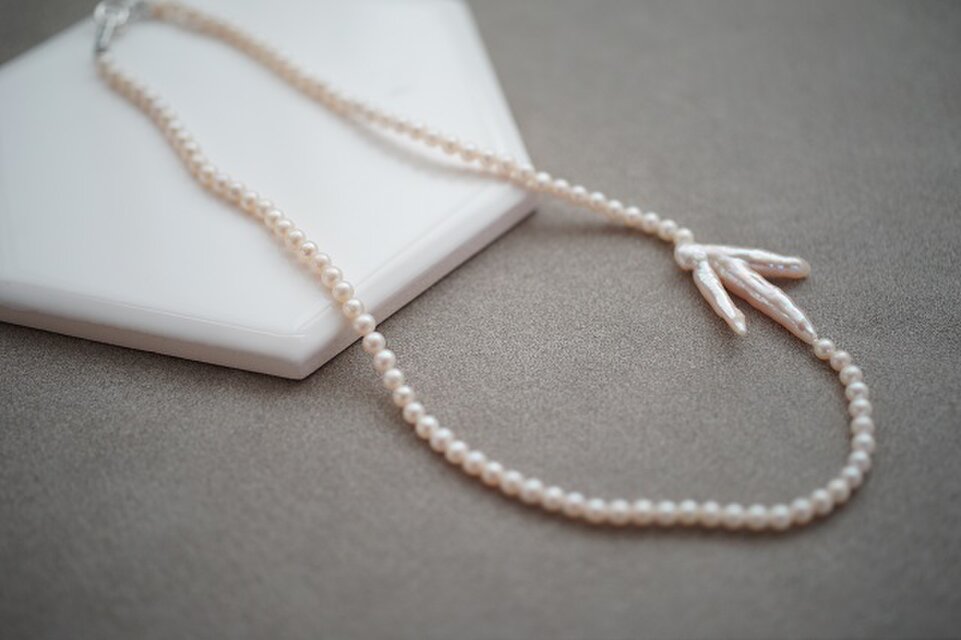 drop】silver925 ベビーパール×枝パールネックレス | iichi 日々の