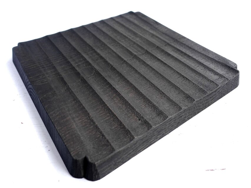 我谷盆風　隅入角盆　ケヤキ材　約30cm×約20cm 我谷盆風 隅入角盆 ケヤキ材 約30cm×約20cm 我