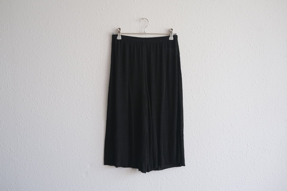 リネンキュプラアンダーウェアパンツ ミドル丈（ブラック）｜サイズ02（M）