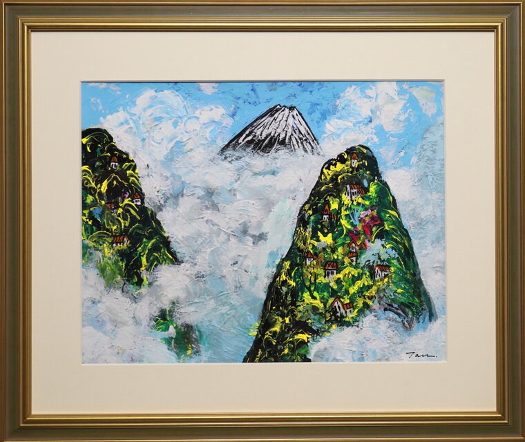 D207【星夜】ドリームカラー絵画展 F3号(273ｘ220ｘ18)アクリル画 0_2ad6445b5ce06d5bcaef98622377