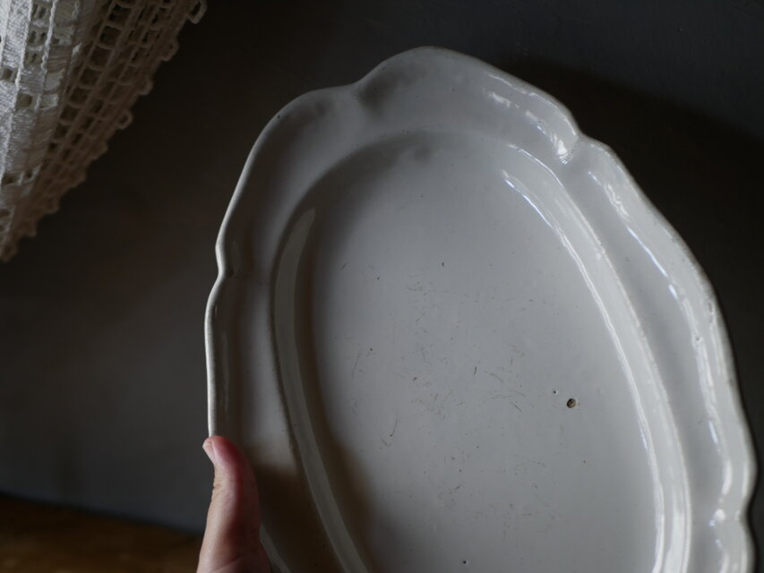 フランスアンティーク　オーバルプレート　南仏 フランスアンティーク オーバルプレート 南仏 キッチン・食器