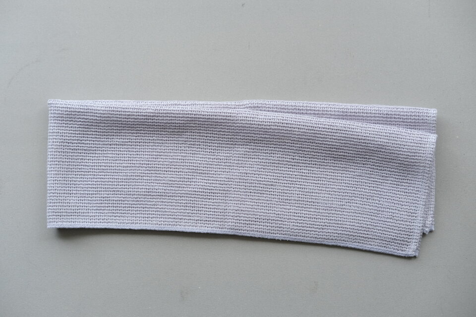 リネンニットのメッシュタオル｜パープル