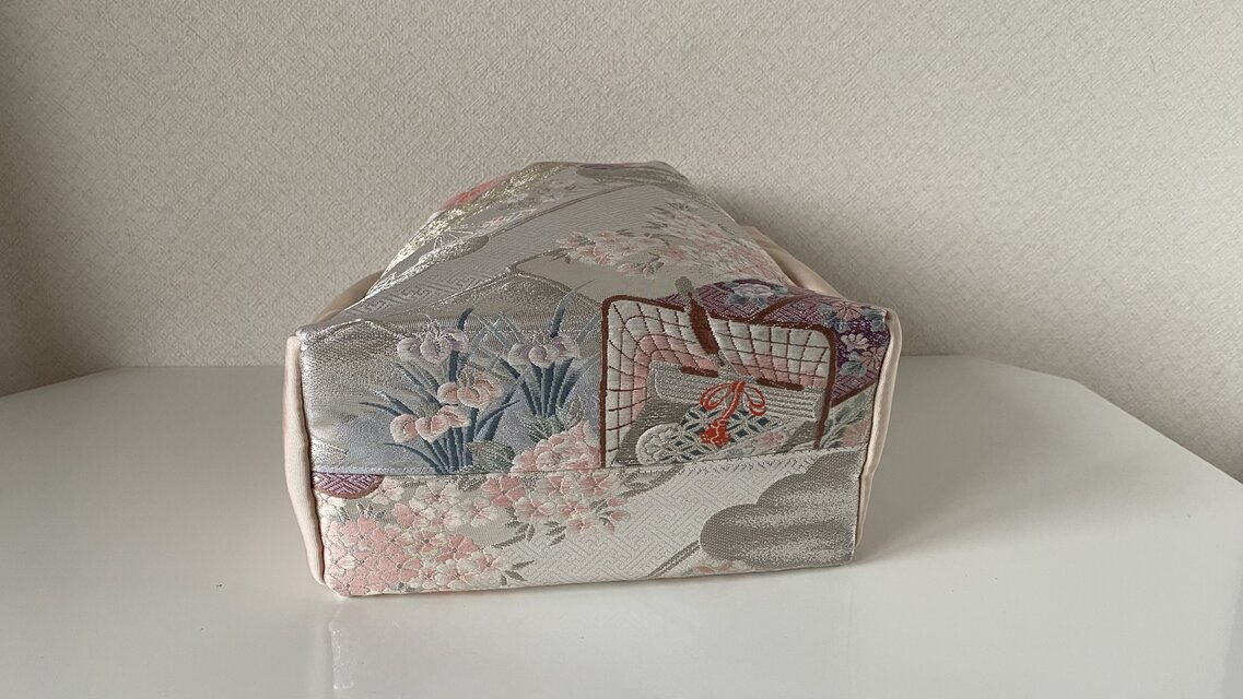 帯リメイク巾着トートバッグ｜和モダンデザイン | iichi 日々の暮らし