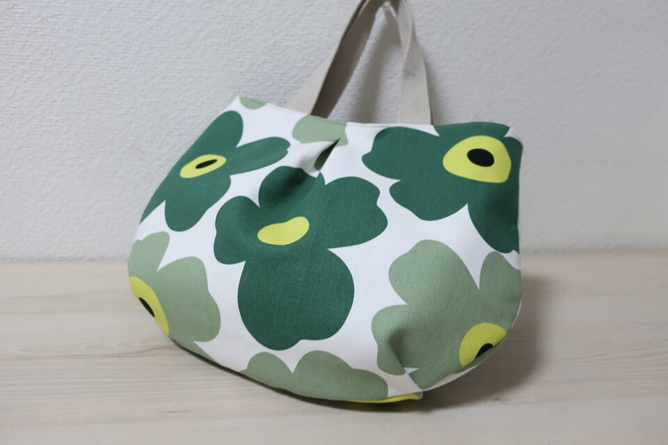 ふっくらコットンリネントートバック