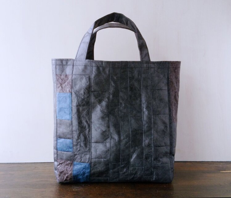 【撥水・防水】【サンプル版】タイベックのトートバッグ ブラック