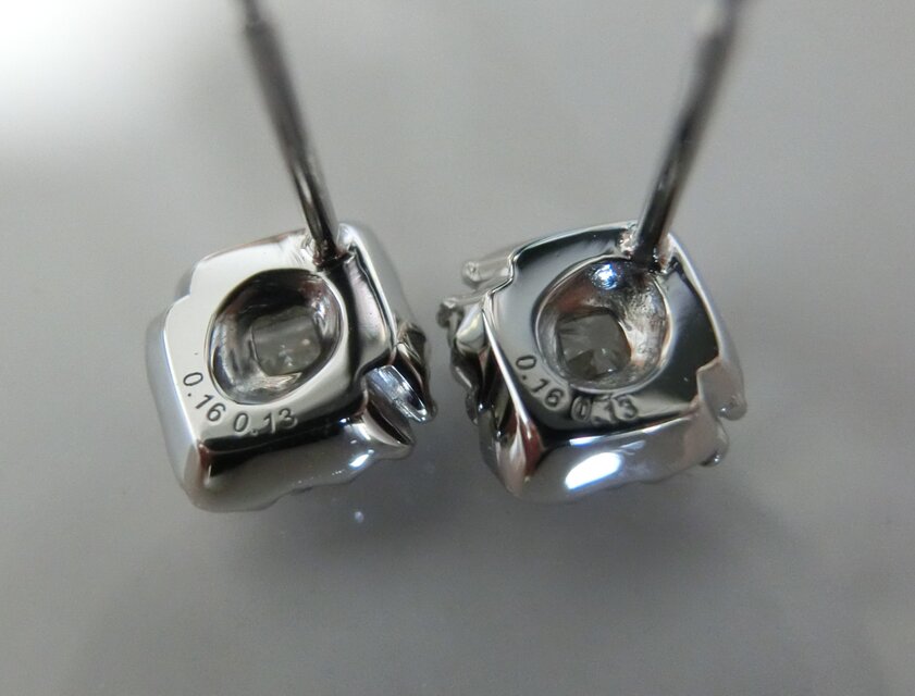 プリンセスカットダイヤモンドピアス（Pt900） | iichi 日々の暮らしを