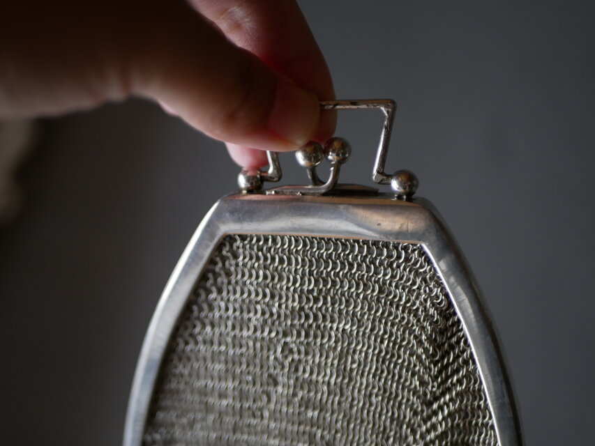 シャトレーン メッシュバッグ フランスアンティーク