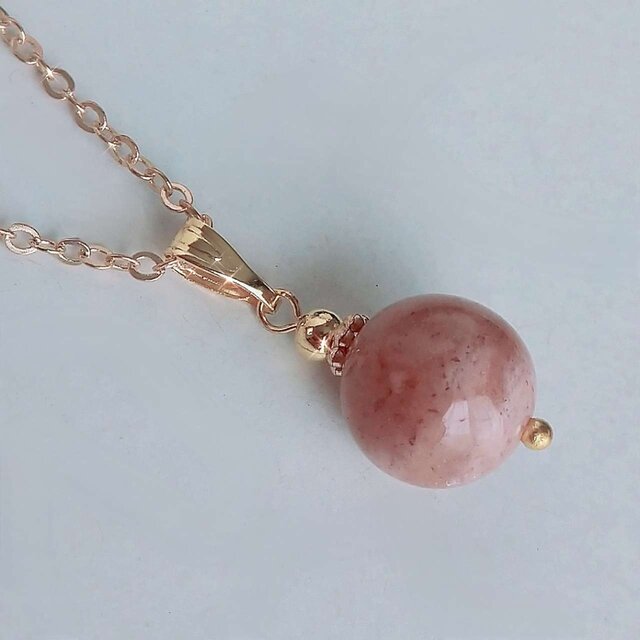 ブラウンサンストーン 天然石 14kgf ネックレス ペンダント