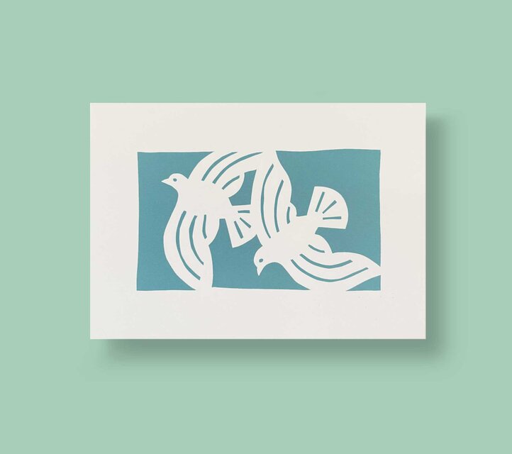 使える! 白鳩のポストカード（5枚セット）