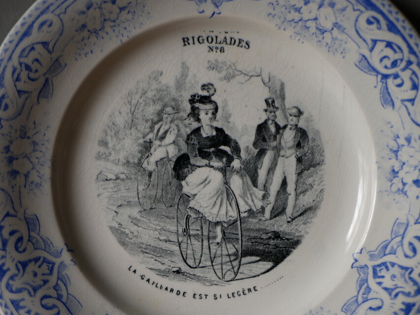 フランス アンティーク 皿 Creil et Montereau クレイユモントロー