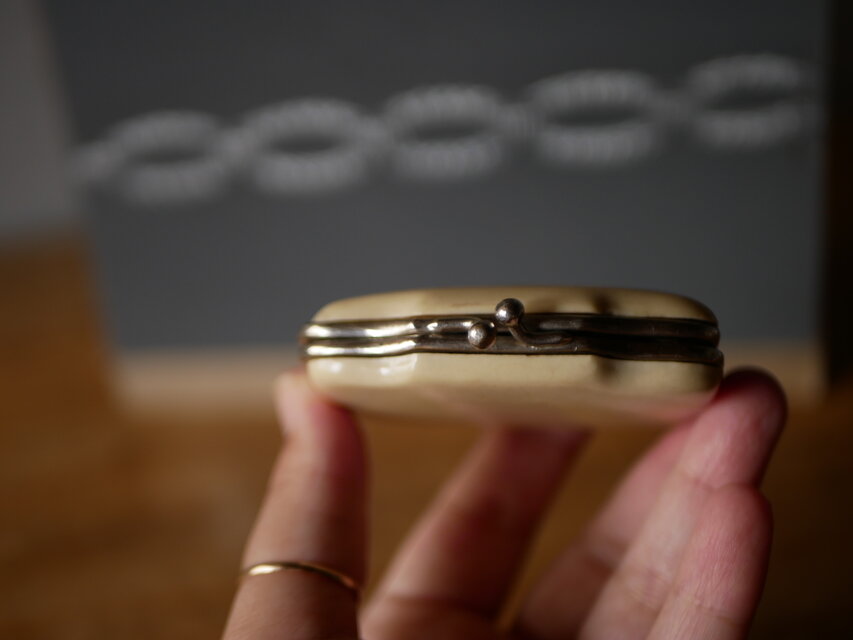 フランスアンティークコインパース　ポルト.モネ　フランスアンティーク財布 ポルトモネ コインパース フランスアンティーク アンティークの