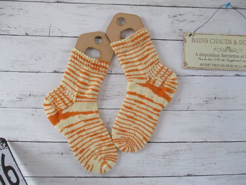 　冷え取りソックス  Opal KFS 272 あんず